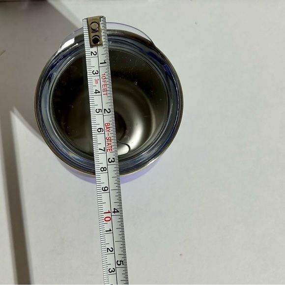 Steel Tumbler 11.5oz Double Wall Insulated Stemless Wine Lavender With Lid - Picture 8 of 10